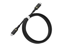 OtterBox Fast Charge Cable Standard - Cable USB - USB-C (M) a USB-C (M) - USB 2.0 - 2 m - brillo negro 78-52670