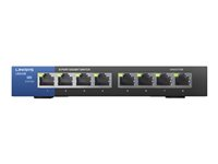 Linksys Business LGS108 - Conmutador - sin gestionar - 8 x 10/100/1000 - sobremesa - ca 100/230 V LGS108-EU