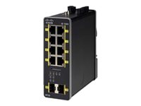Cisco Industrial Ethernet 1000 Series - Conmutador - Gestionado - 8 x 10/100/1000 (PoE+) + 2 x 1000Base-X SFP (uplink) - montaje en riel DIN - PoE+ - alimentación cc IE-1000-8P2S-LM