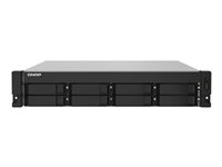QNAP TS-832PXU - Servidor NAS - 8 compartimentos - montaje en bastidor - SATA 6Gb/s - RAID 0, 1, 5, 6, 10, 50, JBOD, 60 - RAM 4 GB - Gigabit Ethernet / 2.5 Gigabit Ethernet / 10 Gigabit Ethernet - iSCSI soporta - 2U TS-832PXU-RP-4G
