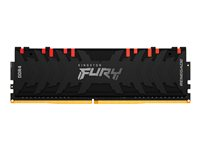 Kingston FURY Renegade RGB - DDR4 - módulo - 32 GB - DIMM de 288 contactos - 3200 MHz / PC4-25600 - CL16 - 1.35 V - sin búfer - no ECC - negro KF432C16RBA/32