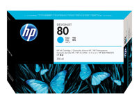 HP 80 - 350 ml - cián - original - DesignJet - cartucho de tinta - para DesignJet 1050c, 1050c plus, 1055cm, 1055cm plus C4846A