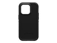 OtterBox Defender Series XT - Carcasa trasera para teléfono móvil - resistente - con MagSafe - compatibilidad con MagSafe - policarbonato, goma sintética - negro 77-89120