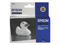 Epson T0551 - 8 ml - negro - original - blíster con alarmas de RF/acústica - cartucho de tinta - para Stylus Photo R240, R245, RX420, RX425, RX520 C13T05514020