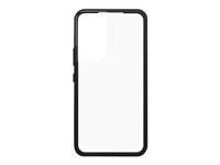 OtterBox React Series - Carcasa trasera para teléfono móvil - cristal negro (transparente/negro) - para Samsung Galaxy S22 77-86608