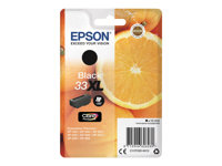 Epson 33XL - 12.2 ml - XL - negro - original - blíster con alarmas de RF/acústica - cartucho de tinta - para Expression Home XP-635, 830; Expression Premium XP-530, 540, 630, 635, 640, 645, 830, 900 C13T33514022