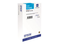 Epson T7542 - 69 ml - tamaño XXL - cián - original - cartucho de tinta - para WorkForce Pro WF-8090, WF-8090 D3TWC, WF-8090DW, WF-8590, WF-8590 D3TWFC, WF-8590DWF C13T754240