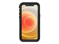 LifeProof FRE - Carcasa protectora sumergible para teléfono móvil - 60 % de plástico reciclado - negro - para Apple iPhone 12 77-82137