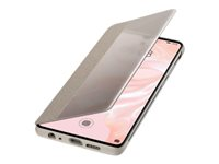 Huawei Smart View - Con tapa para teléfono móvil - imitación de piel - caqui - para Huawei P30 51992864