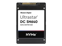 WD Ultrastar DC SN640 WUS4CB076D7P3E3 - SSD - 7680 GB - interno - 2.5" - U.2 PCIe 3.1 x4 (NVMe) - AES de 256 bits 0TS1930