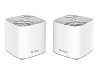 D-Link Covr Whole Home COVR-X1862 - Sistema Wi-Fi (2 enrutadores) - hasta 420 m² - malla - GigE - 802.11a/b/g/n/ac/ax - Doble banda COVR-X1862