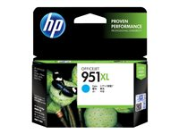 HP 951XL - Alto rendimiento - cián - original - cartucho de tinta - para Officejet Pro 251dw, 276dw, 8100, 8600, 8600 N911a, 8610, 8615, 8620, 8625, 8630 CN046AE#BGX