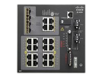 Cisco Industrial Ethernet 4000 Series - Conmutador - Gestionado - 16 x 10/100 + 4 x Gigabit SFP combinado - montaje en riel DIN - DC power - Conforme a la TAA IE-4000-16T4G-E