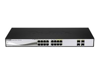 D-Link Web Smart DGS-1210-16 - Conmutador - Gestionado - 16 x 10/100/1000 + 4 x SFP compartido - sobremesa DGS-1210-16