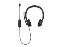 Microsoft Modern USB Headset - Auricular - en oreja - cableado - USB - negro - Certificado para Equipos de Microsoft 6ID-00013