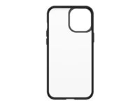 OtterBox React Series - Carcasa trasera para teléfono móvil - cristal negro - para Apple iPhone 12 Pro Max 77-66278