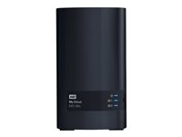 WD My Cloud EX2 Ultra WDBVBZ0280JCH - Dispositivo de almacenamiento en la nube personal - 2 compartimentos - 28 TB - HDD 14 TB x 2 - RAID 0, 1, JBOD - RAM 1 GB - Gigabit Ethernet - iSCSI soporta WDBVBZ0280JCH-EESN