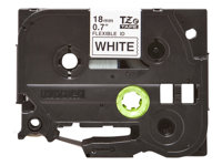 Brother TZe-FX241 - Adhesivo - negro sobre blanco - rollo (1,8 cm x 8 m) 1 cinta(s) cinta de ID flexible - para Brother PT-D600; P-Touch PT-1880, D450, D800, E550, E800, P900, P950; P-Touch EDGE PT-P750 TZEFX241