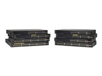 Cisco 550X Series SG550X-24P - Conmutador - L3 - Gestionado - 24 x 10/100/1000 (PoE+) + 2 x combo 10 Gigabit SFP+ + 2 x 10 Gigabit SFP+ - montaje en rack - PoE+ (195 W) SG550X-24P-K9-EU