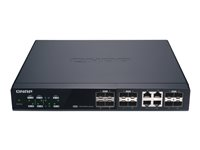 QNAP QSW-M1204-4C - Conmutador - Gestionado - 8 x 10 Gigabit SFP+ + 4 x combo 10 Gigabit SFP+/RJ-45 - sobremesa, montaje en rack QSW-M1204-4C