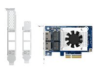 QNAP QXG-10G2TB - Adaptador de red - PCIe 3.0 x4 perfil bajo - 10Gb Ethernet x 2 - para QNAP QSW-2104-2T, QSW-M1208-8C, QSW-M2116P-2T2S, QSW-M408-4C QXG-10G2TB
