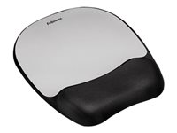 Fellowes Memory Foam - Alfombrilla de ratón con apoyamuñecas - plata 9175801