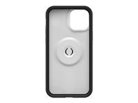 OtterBox Otter + Pop Symmetry Series - Carcasa trasera para teléfono móvil - policarbonato, goma sintética - gráfico de mármol blanco - para Apple iPhone 12, 12 Pro 77-65438