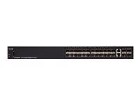 Cisco Small Business SG350-28SFP - Conmutador - L3 - Gestionado - 24 x SFP + 2 x combo Gigabit Ethernet/Gigabit SFP - montaje en rack SG350-28SFP-K9-EU