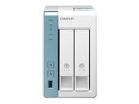 QNAP TS-231P3 - Servidor NAS - 2 compartimentos - SATA 6Gb/s - RAID 0, 1, JBOD - RAM 2 GB - Gigabit Ethernet - iSCSI soporta TS-231P3-2G