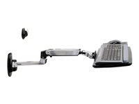 Ergotron LX - Bandeja para montaje de brazo para teclado/ratón - instalable en pared, montable en soporte de pared - aluminio pulido 45-246-026