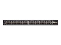 Cisco 250 Series SF250-48 - Conmutador - inteligente - 48 x 10/100 + 2 x 10/100/1000 + 2 x Gigabit SFP combinado + 2 x Gigabit SFP - montaje en rack SF250-48-K9-EU