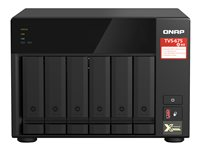 QNAP TVS-675 - Servidor NAS - 6 compartimentos - SATA 6Gb/s - RAID 5, 6, 10 - RAM 8 GB - Gigabit Ethernet / 2.5 Gigabit Ethernet - iSCSI soporta TVS-675-8G