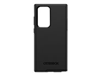 OtterBox Symmetry Series - Carcasa trasera para teléfono móvil - policarbonato, goma sintética - negro - para Samsung Galaxy S22 Ultra 77-86468