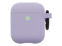 OtterBox - Estuche para carcasa de carga de auriculares inalámbricos - policarbonato, goma sintética - elixir (morado claro) - para Apple AirPods (1ª generación, 2ª generación) 77-83773
