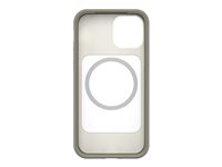 OtterBox Symmetry Series+ - Carcasa trasera para teléfono móvil - con MagSafe - policarbonato, goma sintética - beige nieve - para Apple iPhone 12, 12 Pro 77-80491