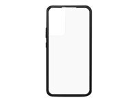 OtterBox React Series - Carcasa trasera para teléfono móvil - cristal negro (transparente/negro) - para Samsung Galaxy S22+ 77-86613