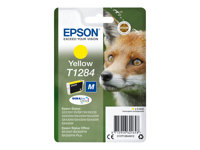 Epson T1284 - 3.5 ml - Tamaño M - amarillo - original - blíster - cartucho de tinta - para Stylus S22, SX130, SX230, SX235, SX430, SX435, SX438, SX440, SX445; Stylus Office BX305 C13T12844012