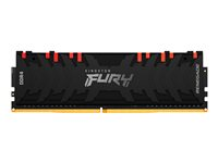 Kingston FURY Renegade RGB - DDR4 - módulo - 8 GB - DIMM de 288 contactos - 3600 MHz / PC4-28800 - CL16 - 1.35 V - sin búfer - no ECC - negro KF436C16RBA/8