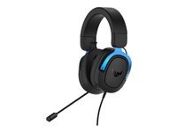ASUS TUF Gaming H3 - Auricular - tamaño completo - cableado - conector de 3,5 mm - negro, azul 90YH029B-B1UA00