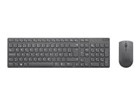 Lenovo Professional Ultraslim Combo - Juego de teclado y ratón - inalámbrico - 2.4 GHz - QWERTY - español - gris hierro - para ThinkCentre M90; M90n-1 IoT; ThinkPad P73; X1 Carbon (7th Gen); X1 Extreme (2nd Gen) 4X30T25797