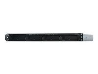 Synology RackStation RS818+ - Servidor NAS - 4 compartimentos - montaje en bastidor - SATA 6Gb/s - RAID 0, 1, 5, 6, 10, JBOD, 5 Hot Spare, intercambio en caliente 6, 10 repuesto rápido, 1 repuesto rápido - RAM 2 GB - Gigabit Ethernet - iSCSI soporta - 1U - Conforme a la TAA RS818+