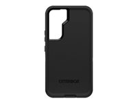 OtterBox Defender Series - Carcasa trasera para teléfono móvil - policarbonato, goma sintética - negro - para Samsung Galaxy S22 77-86380