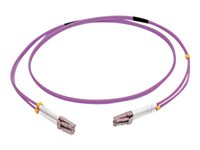 C2G 10m LC/LC OM4 LSZH Fibre Patch - Purple - Cable de interconexión - LC de modos múltiples (M) a LC de modos múltiples (M) - 10 m - fibra óptica - impresión a dos caras - 50/125 micras - OM4 - púrpura 81754