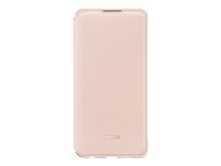 Huawei Wallet - Con tapa para teléfono móvil - imitación de piel - rosa - para Huawei P30 51992856