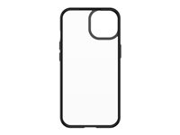 OtterBox React Series - Carcasa trasera para teléfono móvil - compatibilidad con MagSafe - transparente, cristal negro - para Apple iPhone 13 77-85584