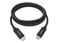 Vision Professional - Cable USB - USB-C (M) a USB-C (M) - USB 3.1 Gen 2 / Thunderbolt 3 - 3 A - 1 m - conectores reversibles - negro TC 1MUSBC/BL