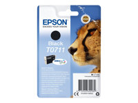 Epson T0711 - 7 ml - negro - original - cartucho de tinta - para Stylus DX9400, SX115, SX210, SX215, SX218, SX415, SX515, SX610; Stylus Office BX310, BX610 C13T07114012