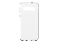 OtterBox Clearly Protected Skin - Carcasa trasera para teléfono móvil - poliuretano termoplástico (TPU) - transparente - para Samsung Galaxy S10 77-61371