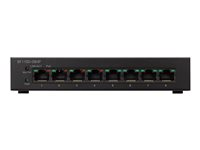 Cisco Small Business SF110D-08HP - Conmutador - sin gestionar - 4 x 10/100 (PoE) + 4 x 10/100 - sobremesa, montaje en pared - PoE (32 W) - alimentación cc SF110D-08HP-EU