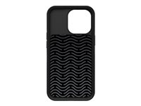 OtterBox Easy Grip Gaming - Carcasa trasera para teléfono móvil - tinta negra de calamar - textura fabricada a medida - para Apple iPhone 13 Pro 77-85462